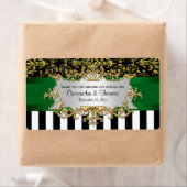 BW Streifen, schwarze goldene Damaske H Weinflasch (Insitu)