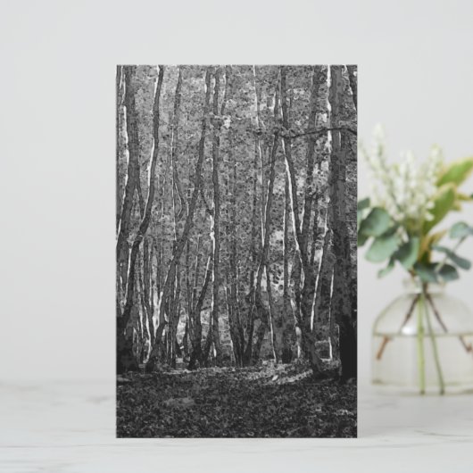 BW Trees Briefpapier (Stehend Vorderseite)