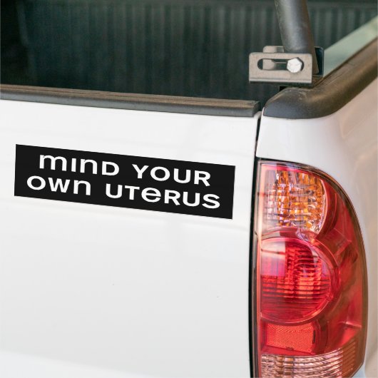 BW_your_uterus Autoaufkleber (Auf Lkw)