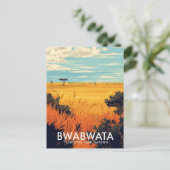 Bwabwata-Nationalpark Namibia Savanne Postkarte (Stehend Vorderseite)