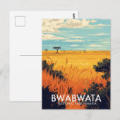 Bwabwata-Nationalpark Namibia Savanne Postkarte (Vorne/Hinten)