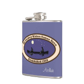 BWCA Emblem mit 2 Kanadiern Flachmann (Links)