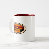 BWCA-Emblem Zweifarbige Tasse (Vorderseite Links)