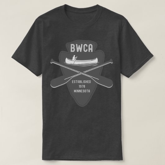 BWCA Grenzgewässer Kanugebiet T-Shirt (Design vorne)