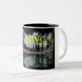 BWCA Minnesota Auroralagerfeuer Zweifarbige Tasse (VorderseiteRechts)