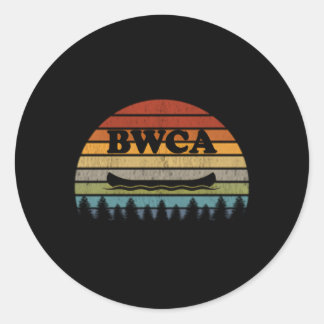 Bwca Minnesota Canoe Runder Aufkleber