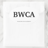 BWCA OVALER AUFKLEBER (Tasche)