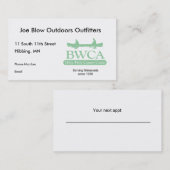 BWCA TERMINKARTE (Vorne/Hinten)