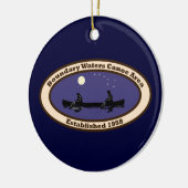 BWCA Verzierung im Blau Keramik Ornament (Links)