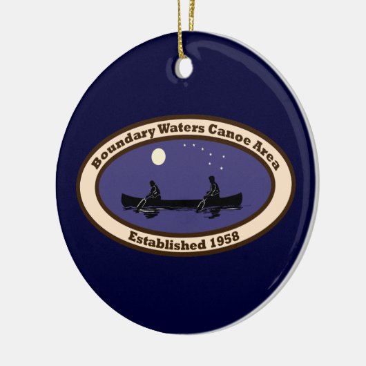 BWCA Verzierung im Blau Keramik Ornament (Links)