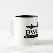 BWCA / Wanderfisch Kanuhlager Zweifarbige Tasse (Vorderseite Links)