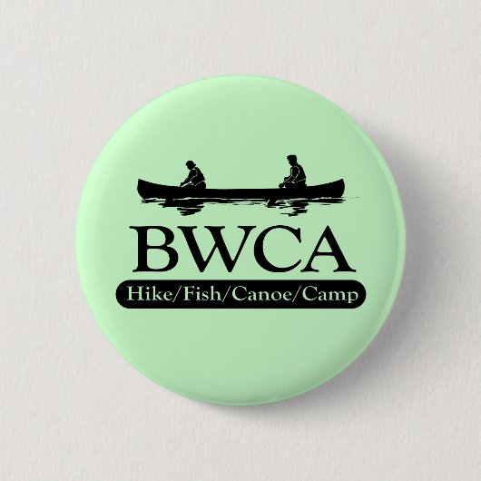 BWCA / Wanderfisch-Kanuklemme Button (Vorderseite)