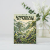 Bwindi Impenetrable Forest Nationalpark Uganda Postkarte (Stehend Vorderseite)