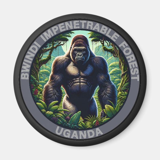 Bwindi Impenetrable Forest Uganda Magnet (Vorne)