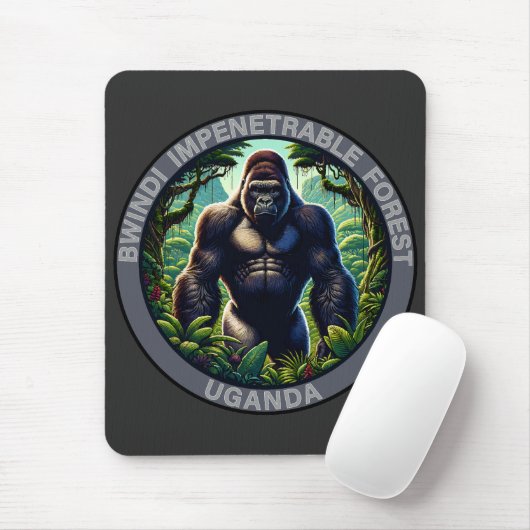 Bwindi Impenetrable Forest Uganda Mousepad (Mit Mouse)