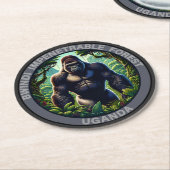 Bwindi Impenetrable Forest Uganda Runder Pappuntersetzer (Angewinkelt)
