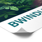 Bwindi Impenetrable Forest Uganda Travel Poster (Ecke)