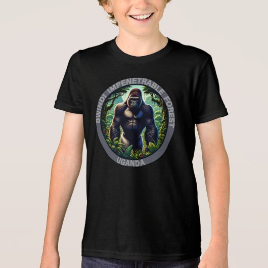 Bwindi Impenetrable Forest Uganda Tri-Blend Shirt (Vorderseite)