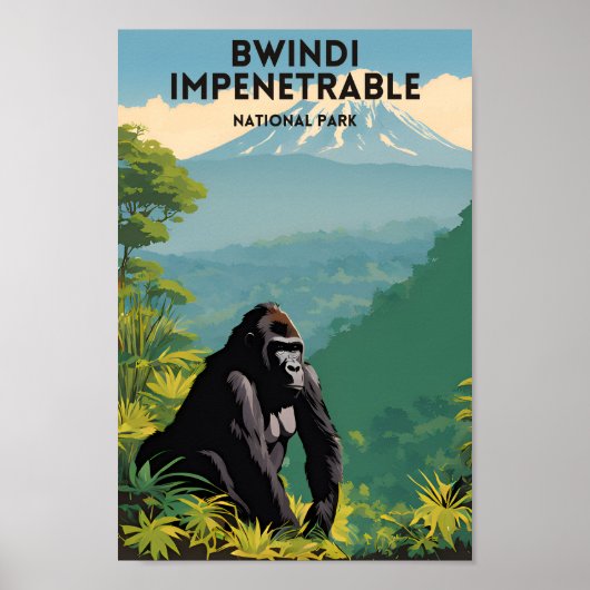 Bwindi Impenetrable Nationalpark Poster (Vorne)