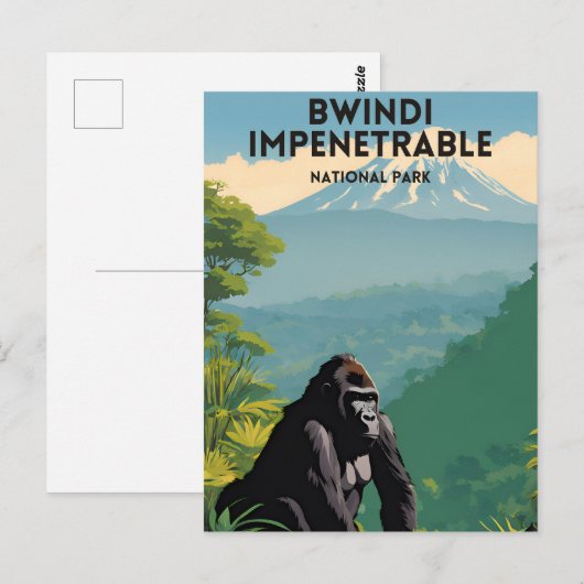 Bwindi Impenetrable Nationalpark Postkarte (Vorne/Hinten)