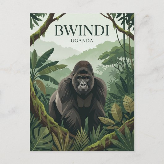 Bwindi Impenetrable Nationalpark Uganda Postkarte (Vorderseite)