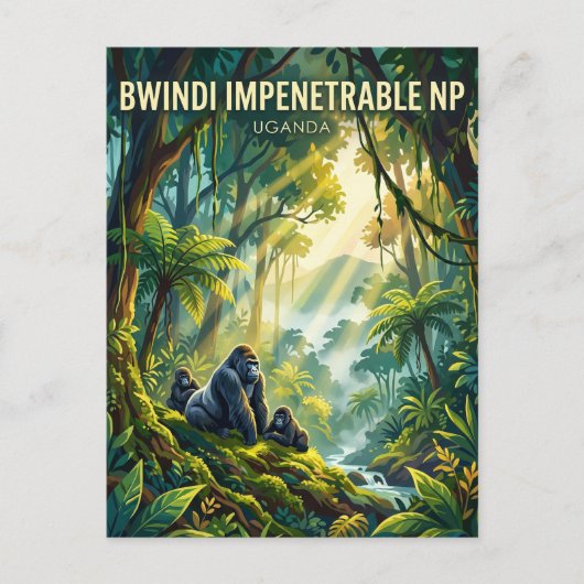 Bwindi Impenetrable Nationalpark Uganda Postkarte (Vorderseite)