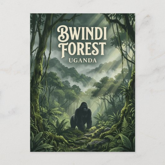 Bwindi-Wald, Kanungu, Westen Postkarte (Vorderseite)