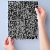 BWRG SCHWARZ-WEISS SCRATCHES REVERSE GRUNGE ABSTRA FLYER (Hand)