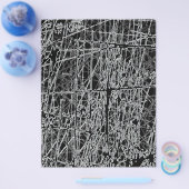 BWRG SCHWARZ-WEISS SCRATCHES REVERSE GRUNGE ABSTRA FLYER (Einzeln)