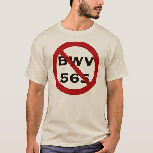 BWV565 verbotener T - Shirt (Vorderseite)