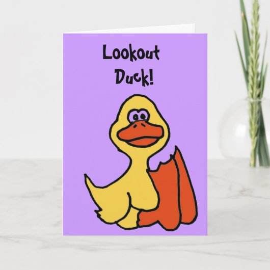 BX-Funny Duck Birthday Card Karte (Vorderseite)