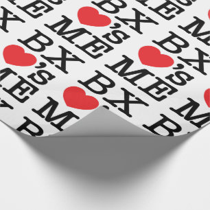 BX hat ME Geschenkpapier