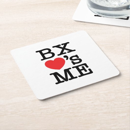 BX hat ME Rechteckiger Pappuntersetzer (angewinkelt)