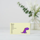 BX-, lila Drache-Geschäfts-Karten Visitenkarte (Stehend Vorderseite)