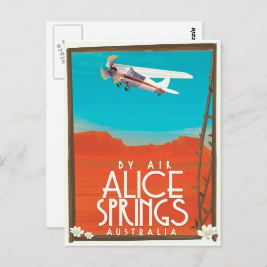 by Air - Alice Springs Australien Postkarte (Vorne/Hinten)