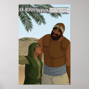 By Faith Series - Deborah & Barak Poster 11" x 17"