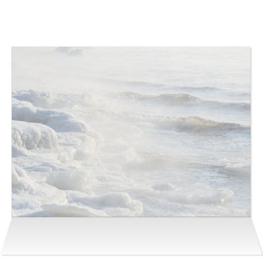 By My Spirit, Scripture Ocean Waves Card (Innenansicht Horizontal (Oben))