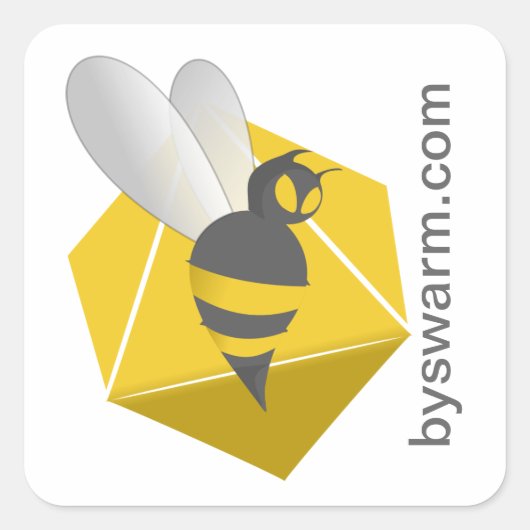 by Swarm Square Stickers (Vorderseite)