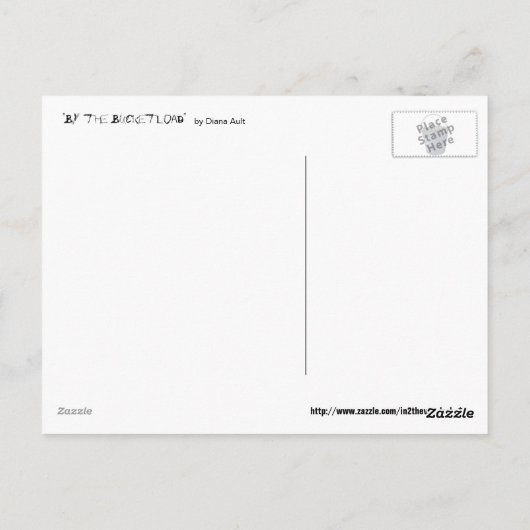 By the Bucketload Postcard Postkarte (Rückseite)
