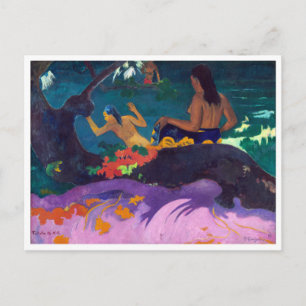 By the Sea von Gauguin Postkarte