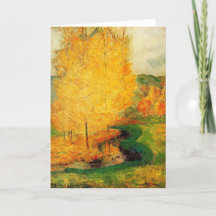 By the Stream, Autumn - Paul Gauguin - c1885