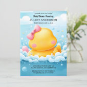 by Toy Pool Foam Bash Twin Rubber Duck Baby Duck D Einladung (Stehend Vorderseite)