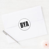 BYA - Boundary Classic Round Sticker (Umschlag)