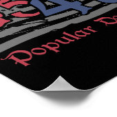 Byck by 45 47 Popular Demand Funny America Flag Tr Poster (Ecke)