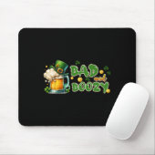 Byd and Boozy St Patricks Day Funny Irish St Paddy Mousepad (Mit Mouse)