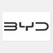 BYD-Aufkleber Rechteckiger Aufkleber (Vorderseite)