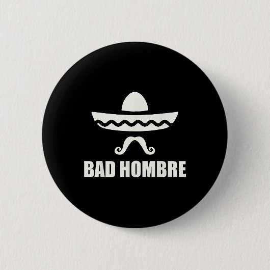 Byd Hombre Funny Mexican Geschenk für Cinco De May Button (Vorderseite)