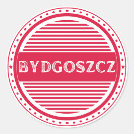 Bydgoszcz City Pride Emblem – Polish Identity Runder Aufkleber