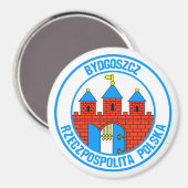 Bydgoszcz RundEmblem Magnet (Vorderseite/Rückseite)