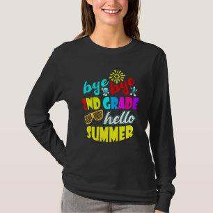 Bye Bye 2. Klasse Hallo Sommer Outfit letzten Tag T-Shirt